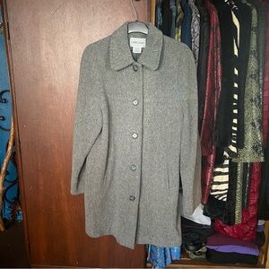 Vintage Gray Wool Coat
